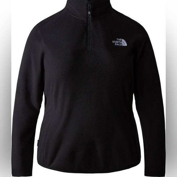 The North Face Womens Black Fleece Quarter Zip Jacket Pullover​ - Picture 1 of 4